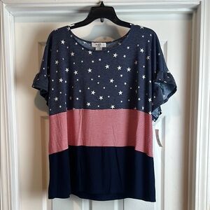Moa Moa Women's Star and Stripe Top
